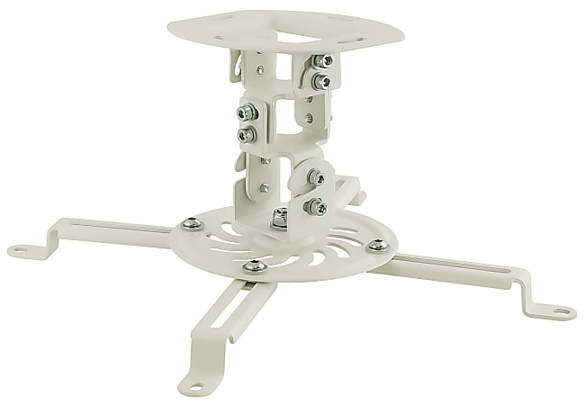 Mount-It! Universal Projector Ceiling Mount, White