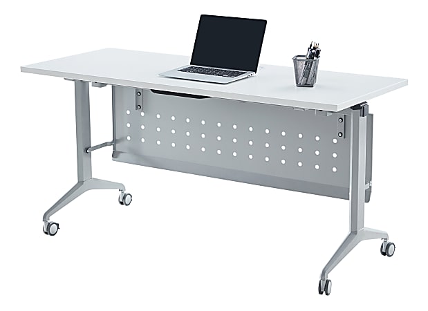 WorkPro AnyPlace Flip Top Nesting Training Table With Modesty