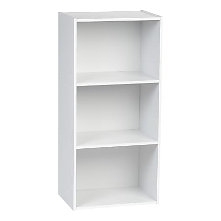 IRIS 3 Tier Curved Edge Storage Shelf White - Office Depot