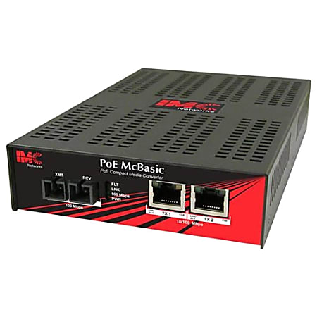 IMC PoE McBasic 10/100 Mbps PoE Media Converter