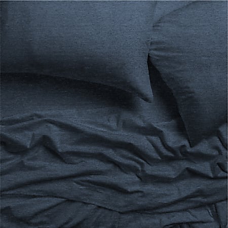 Dormify Rowan Super Soft T-Shirt Jersey Sheet Set, Queen, Navy Blue