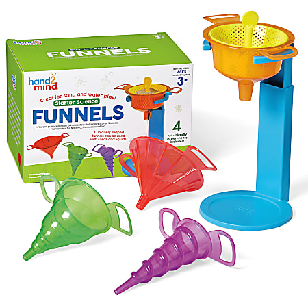 Hand2Mind Starter Science Funnels 6-Piece Set, Multicolor