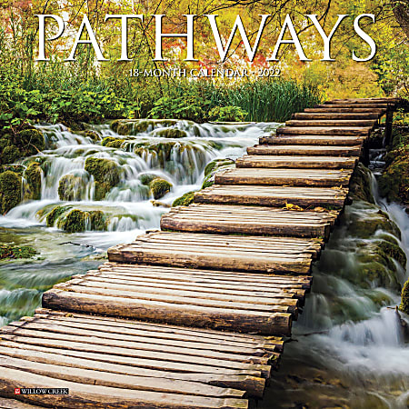 Willow Creek Press Monthly Mini Wall Calendar, 7" x 7", Pathways, January To December 2022