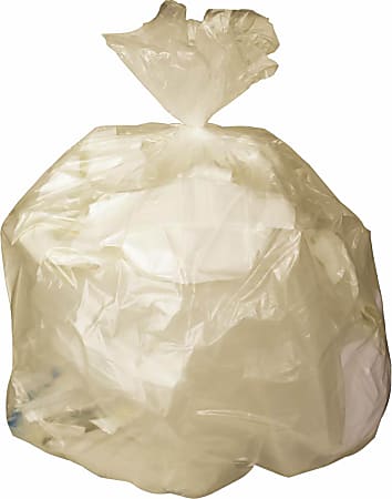 Medline High-Density Liners, Rolled, 13 Mic, 45 Gallons, 40" x 48", Clear, 25 Liners Per Roll, Case Of 10 Rolls