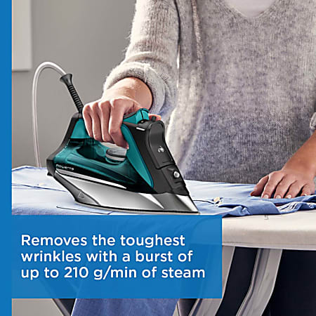 Rowenta Pro Master Xcel Steam Iron GreenBlack Office Depot