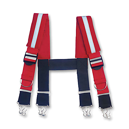 Ergodyne Arsenal 5093 Quick-Adjust Suspenders, Medium, Red