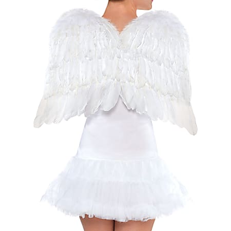 Amscan Feather Angel Wings, 22", White