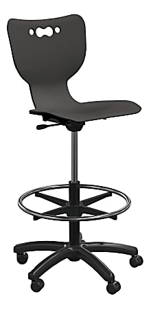Hierarchy 5-Star School Stool, 33"H, Black