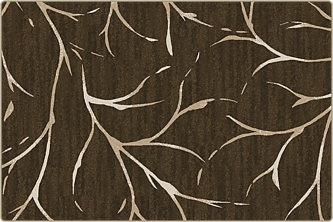 Flagship Carpets Printed Rug, Moreland, 6'H x 9'W, Dark Chocolate