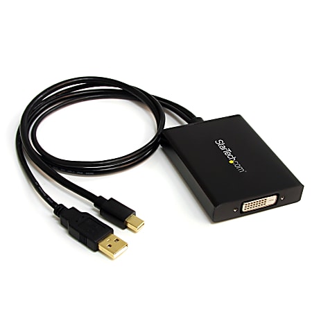 StarTech.com Mini DisplayPort to DVI Dual-Link Active Adapter - USB Powered - Male USB