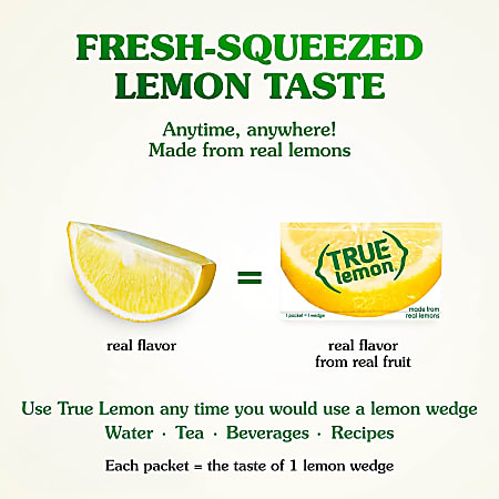 True Lemon Packets 0.027 oz 0.8mL Pack Of 500 Packets - Office Depot