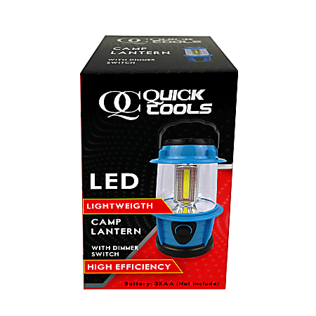 Quick Communication Corp. Quick Tools LED Camp Lantern, 6", Blue