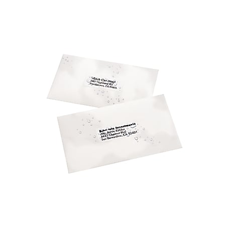 Avery® WeatherProof Mailing Labels With TrueBlock Technology, 95520, 1" x 2 5/8", White, Pack Of 15,000