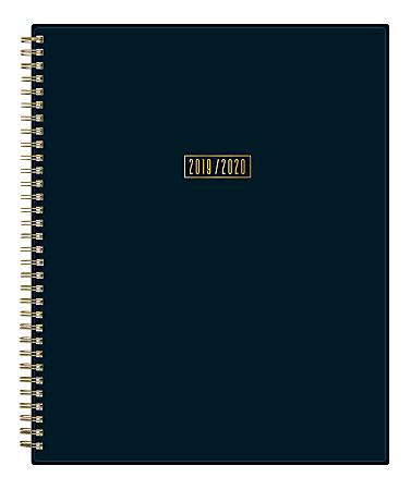 Blue Sky™ Snow & Graham Doodle Academic Weekly/Monthly Planner, 8-1/2" x 11", Stripes Full, July 2019 to June 2020