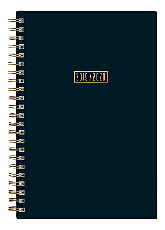 Blue Sky™ Snow & Graham Doodle Academic Weekly/Monthly Planner, 5" x 8", Stripes Full, July 2019 to June 2020