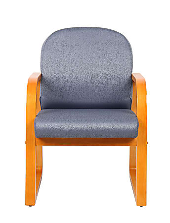 Boss Office Products Reception Room Chair MahoganyGray Office Depot