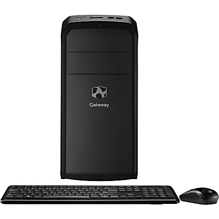 Gateway DX4375 UR22 Desktop Computer AMD A Series A6 5200 2 GHz 4 GB DDR3  SDRAM 1 TB HDD Windows 8.1 64 bit Micro Tower Black - Office Depot