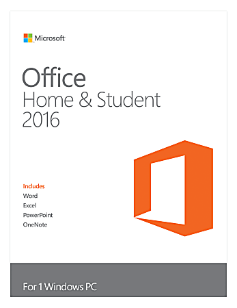 Office Home & Student 2016, For 1 PC, Point of Sale Activation