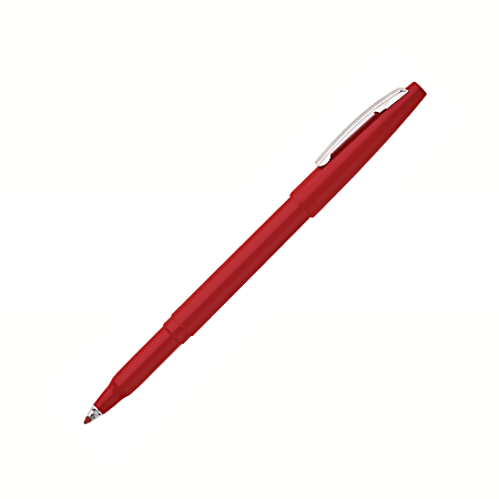 Pentel® Rolling Writer® Pen, Medium Point, 0.8 mm, Red Barrel, Red Ink