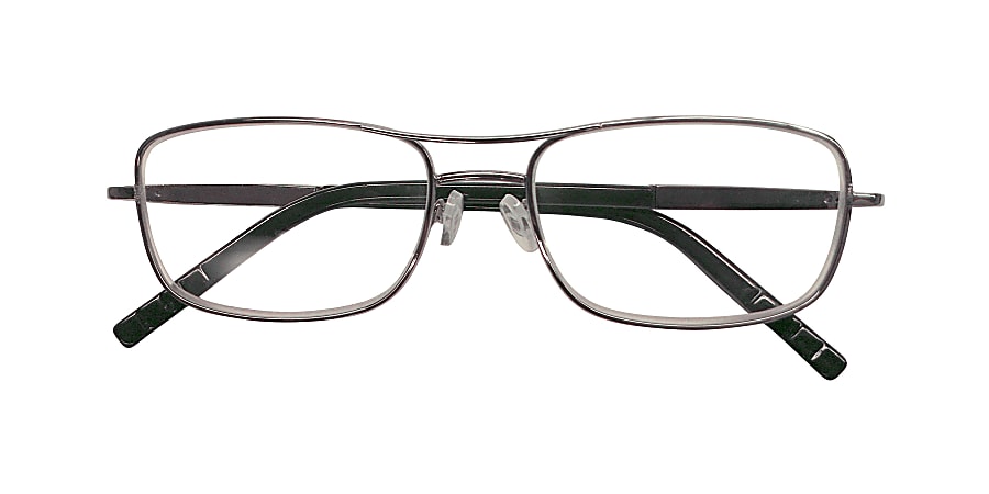 ICU Eyewear DDE Mens Reader Glasses Silver 1.25 Office Depot