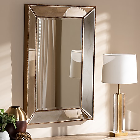 Accent top wall mirror