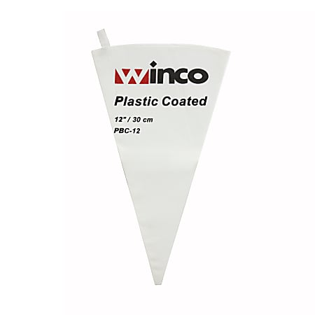 Winco Pastry Bag, 7" x 12", White