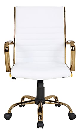 Office chair sales white gold