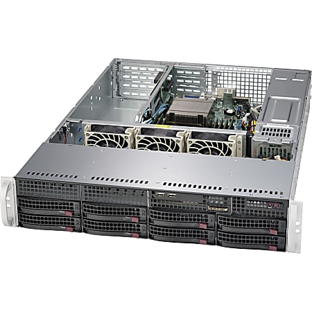 Supermicro SuperServer 5028R-WR Barebone System - 2U Rack-mountable - Intel C612 Express Chipset - Socket LGA 2011-v3 - 1 x Processor Support - Black - 512 GB DDR4 SDRAM DDR4-2133/PC4-17000 Maximum RAM Support - Serial ATA/600 RAID Supported Controller