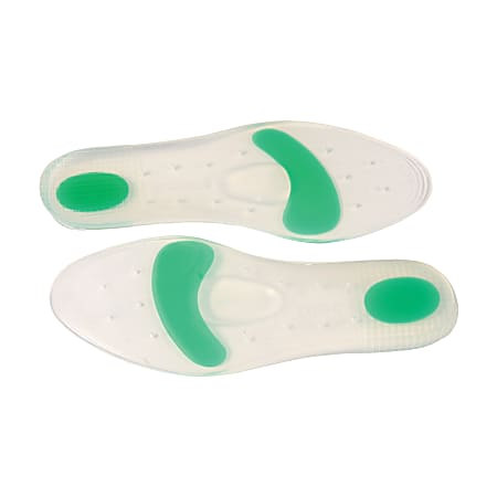Stein s Silicone Dual Density Comfort Shoe Gel Insoles Medium Green ...