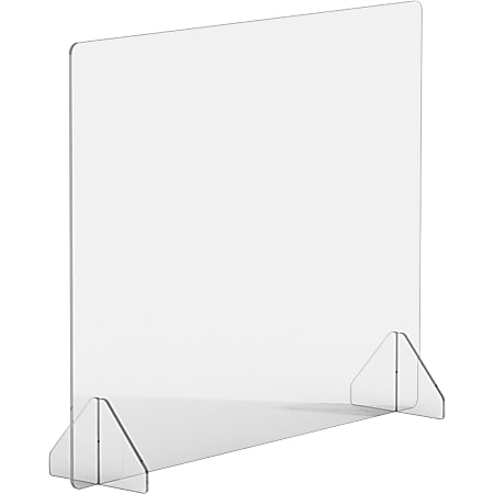 Lorell® 30" x 24" Social Distancing Barrier, Clear