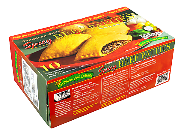 Caribbean Food Delights Jamaican Style Spicy Beef Patties - 10-5 Oz - Shaw's
