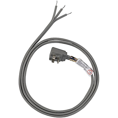 Certified Appliance Accessories 15-Amp Grounded Right-Angle Plug Head Power Supply Cord - 125 V AC / 15 A - 5 ft Cord - 3-Wire / Right-angle Plug