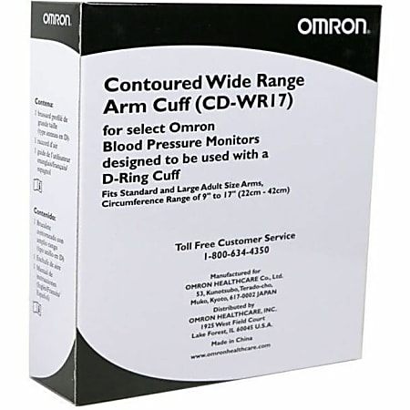 Omron® Advanced-Accuracy Series CD-WR17 Wide-Range D-Ring Cuff