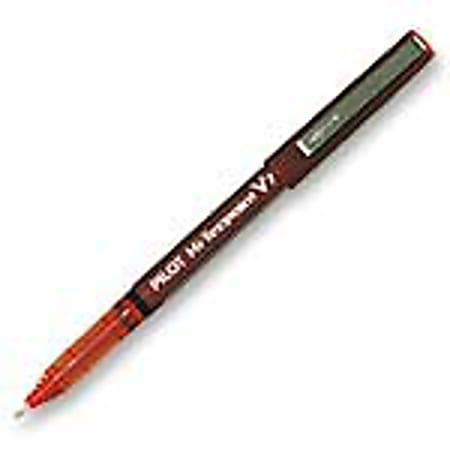 Pilot® Precise™ V7 Liquid Ink Rollerball Pen, Fine Point, 0.7 mm, Red Barrel, Red Ink