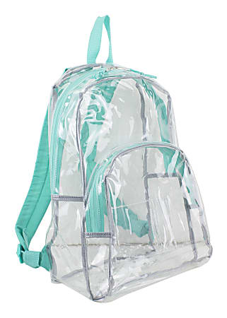 Eastsport Clear PVC Backpack, Turquoise