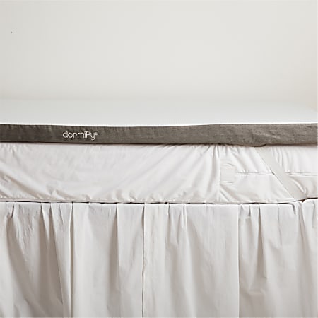 Dormify Foam Mattress Topper, Twin/Twin XL, 3", Charcoal Gray