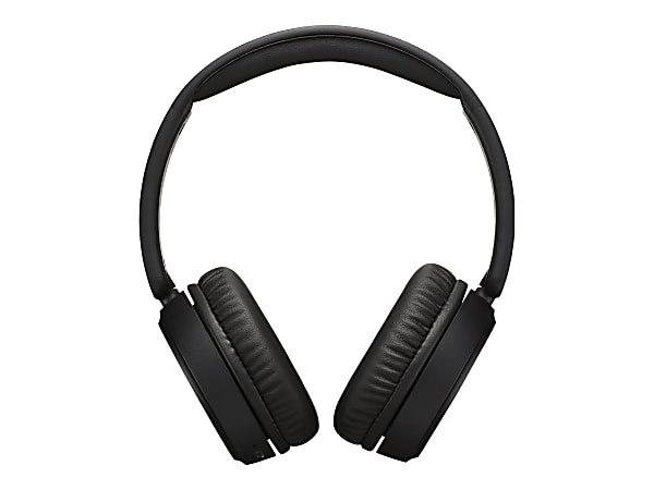 JVC HA-S65BN - Headphones with mic - on-ear - Bluetooth - wireless - active noise canceling - 3.5 mm jack - black