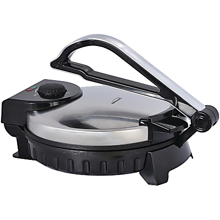 Brentwood TS-128 Stainless Steel Non-Stick Electric Tortilla Maker, 10-Inch