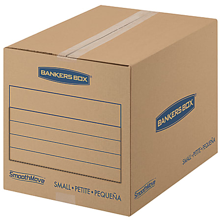 Bankers Box®  SmoothMove™ Basic Moving & Storage Boxes, small 12" x 12" x 16", 50% Recycled, Kraft, Case Of 25