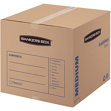 Bankers Box SmoothMove Classic Moving and Storage Boxes - Black