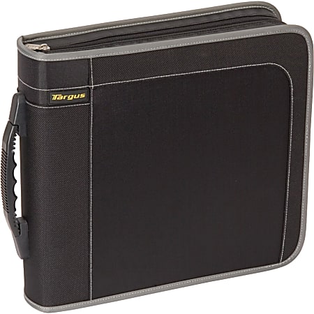 Targus® CD/DVD Case, 160 Capacity, Black/Gray