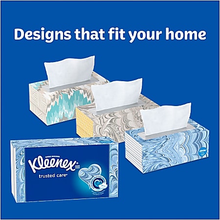 Kleenex Trusted Care Everyday 2 Ply Facial Tissues White FSC