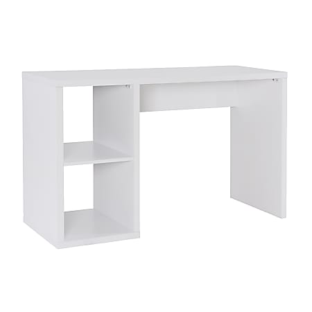 Linon Emmet 49"W 2-Cube Desk, White