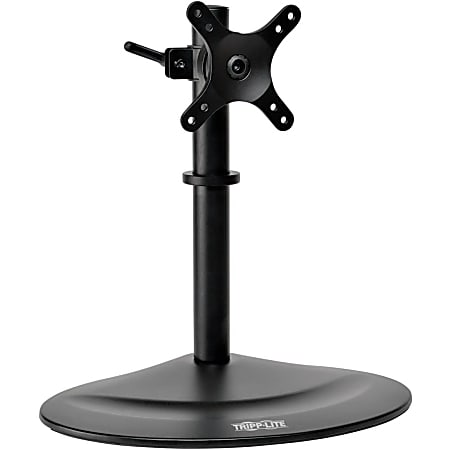 Tripp Lite Single Display TV Desk Mount Stand Swivel Tilt 10" to 32" Flat Screen Displays - 36 lb Load Capacity - Metal - Black