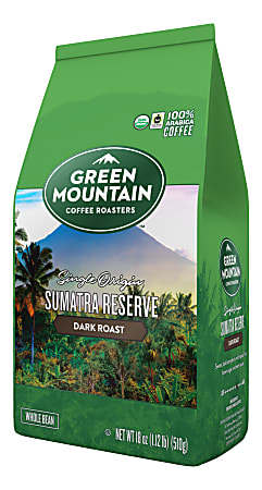 Green Mountain Coffee® Whole Bean Coffee, Sumatra, 18 Oz Per Bag