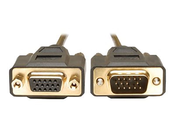 Eaton Tripp Lite Series VGA Monitor Extension Cable, 640x480 (HD15 M/F), 10 ft. (3.05 m) - VGA extension cable - HD-15 (VGA) (M) to HD-15 (VGA) (F) - 10 ft - molded