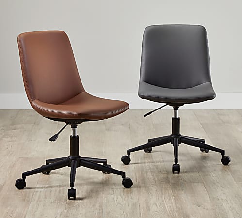 Beautyrest malachy faux on sale leather manager chair