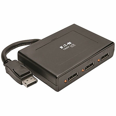 Eaton Tripp Lite Series 3-Port DisplayPort Multi-Monitor Splitter, MST Hub, 4K 60Hz UHD, DP1.2, TAA - 3840 x 2160 - DisplayPort