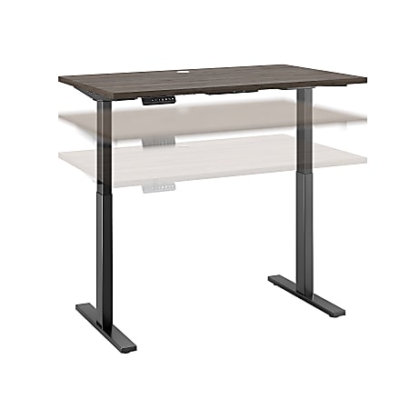 Bush Business Furniture Move 60 Series 48"W x 30"D Height Adjustable Standing Desk, Cocoa/Black Base, Standard Delivery
