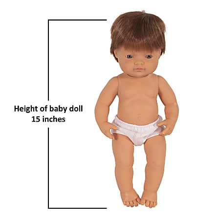 Miniland Educational Anatomically Correct 15 Baby Doll Caucasian
